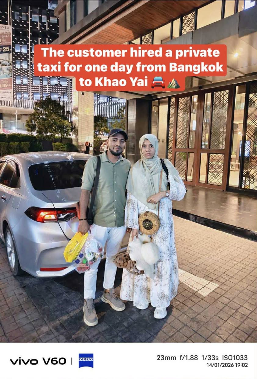 คุณลูกค้าเหมารถ Taxi Private จากกรุงเทพไปเขาใหญ่ 🚘🏖️